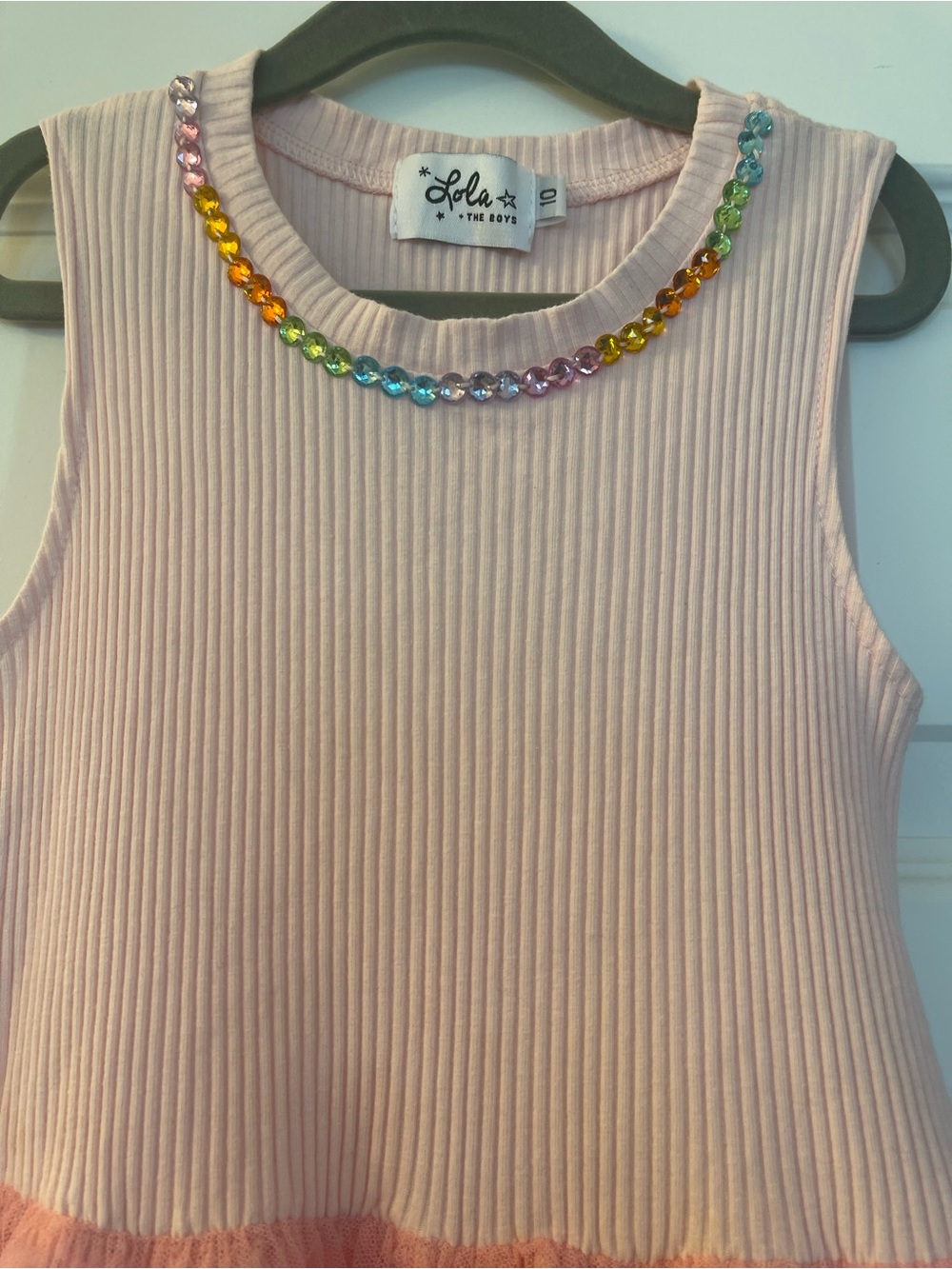 Lola and the Boys pink tulle dress - 10 - Picture 2 of 4